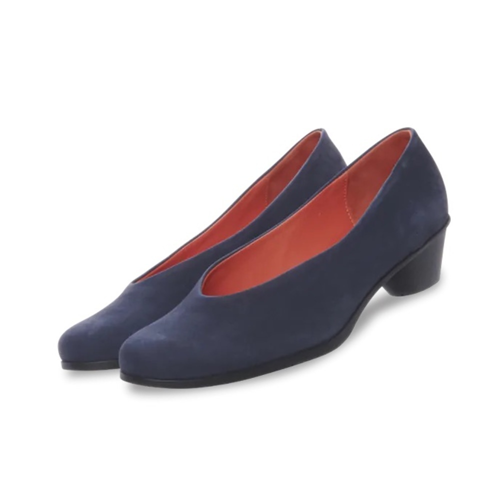 NEW ARCHE Cynoa Pumps Ballerina Almond Toe Slip-On Cushioned Blue Size 9.5